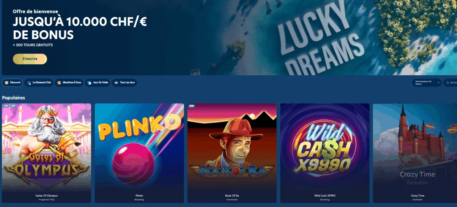 Lucky Dreams casino Accueil Lucky Dreams casino page accueil